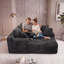 Canapé modulaire modulaire en L à 4 places pour canapé modulaire en mousse à mémoire de forme, canapé en nuage avec méridienne surdimensionnée faisant face à la droite