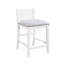 Gregorio 36" 3-Piece White Finish Small Space Counter Height Dining Table with Shelves and 2 Chairs-131983382-131983381-131983384-131983380