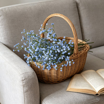 10 bouquets de fleurs de gypsophile artificielle pour fête de mariage, arrangement floral bricolage, décoration, maison, chambre à coucher, jardin, balcon, salon