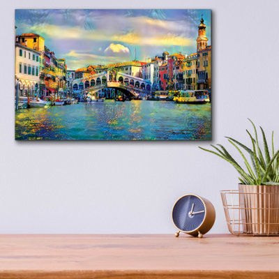 Pont du Rialto, Venise, Italie, par Pierre Gavidia - impression sans cadre