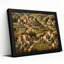 Hillside village avec toits en terre cuite et vignobles sur toile-56583130