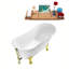 1501.1mm x 701mm Soaking Acrylic Bathtub-624024808-624024809