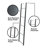Englert 40" Tall Steel Hook-on Bunk Bed Ladder-579018274