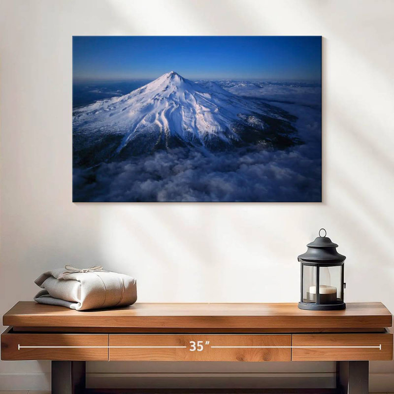 Mont Shasta enneigé Alvord, H 16 po x l 24 po