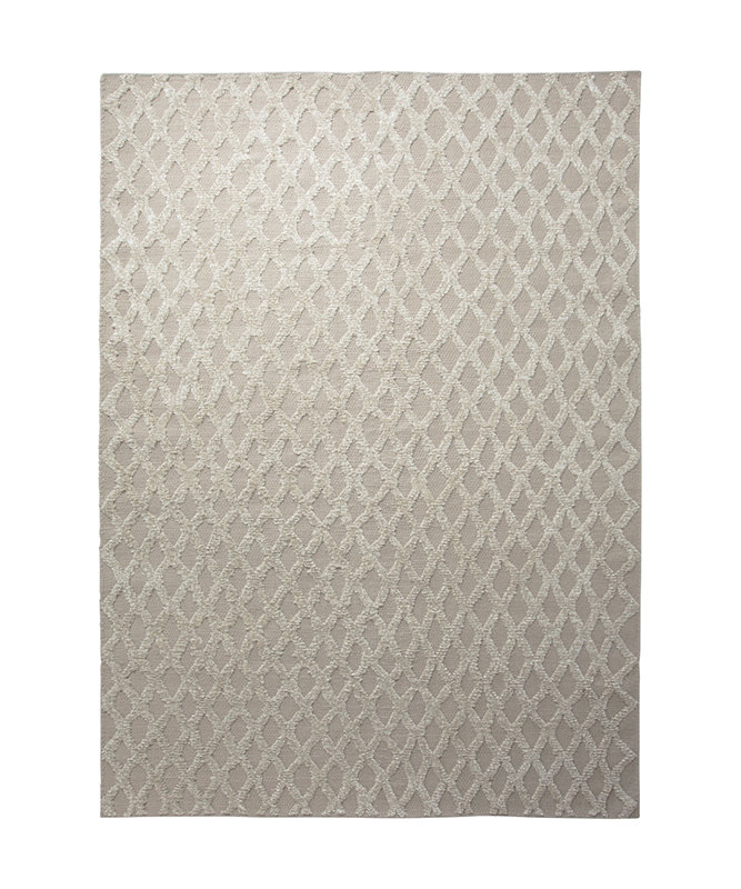 Cyclone Geometric Wool Hand Woven Area Rug, 60  x 110cm