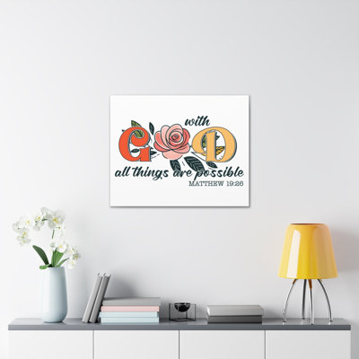 No Frame Print on Canvas