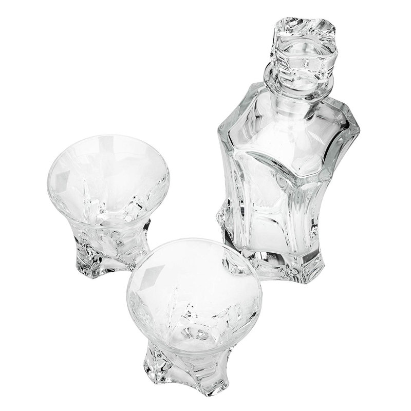 Anamary Crystal 3 - Piece Beverage Serving Set