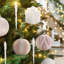 Ensemble de 18 étoiles en forme d'arbre de Noël et de boules, décorations incassables pour le mariage des Fêtes-1333908851