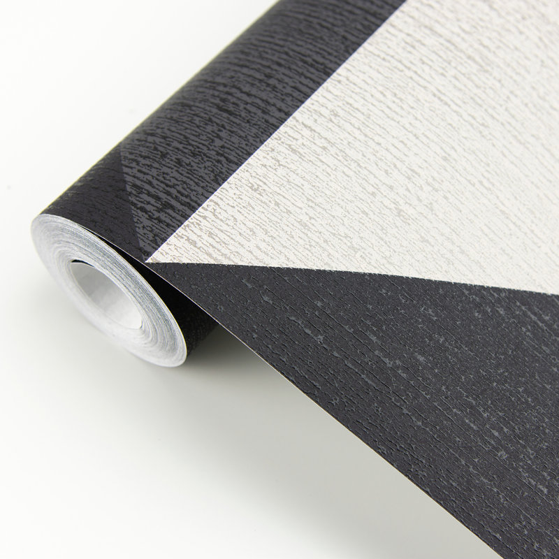 Rouleau de papier peint l 33 pi x l 20,5 po diamond-tone Traub, Noir