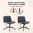25"W Cat's Claw Leather Adjustable Height Swivel Office Chair-1157933500