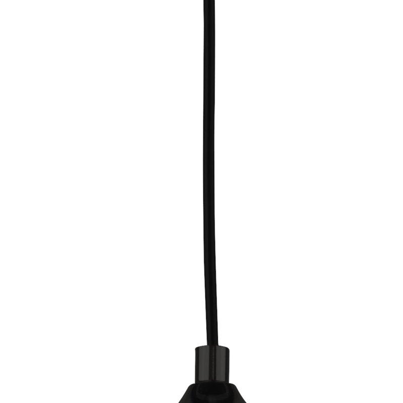 Luminaire suspendu géométrique à 1 lumière Espalda, Noir