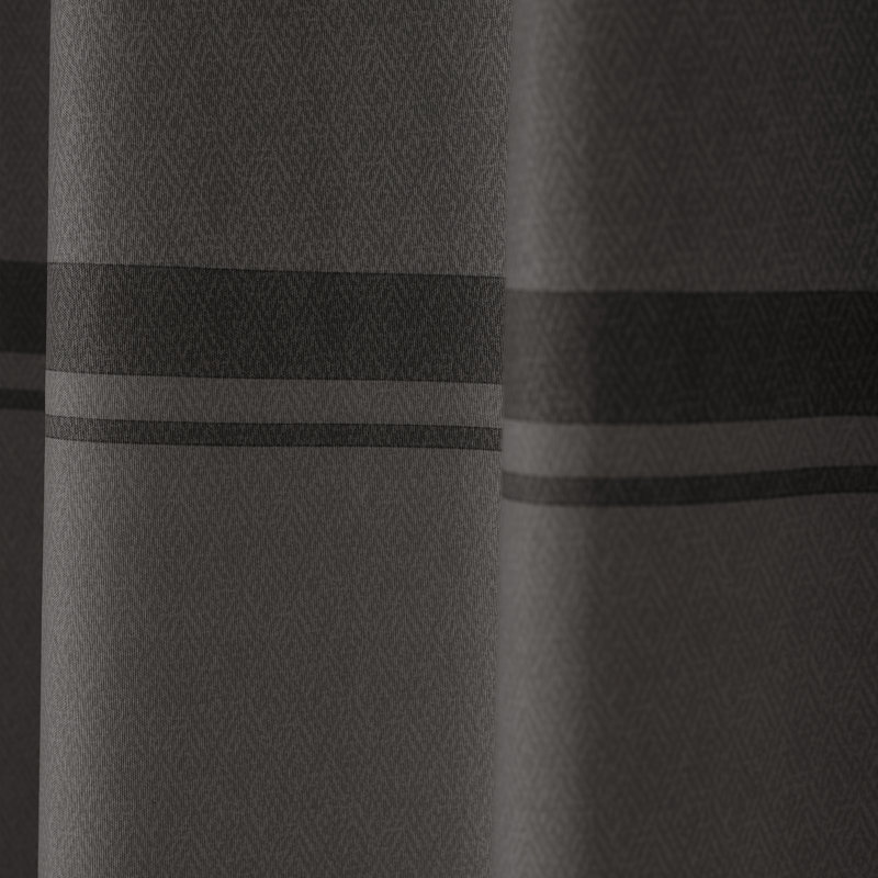 Melville Lined Eyelet Curtains, 229cm Width x 229cm Drop, Grey