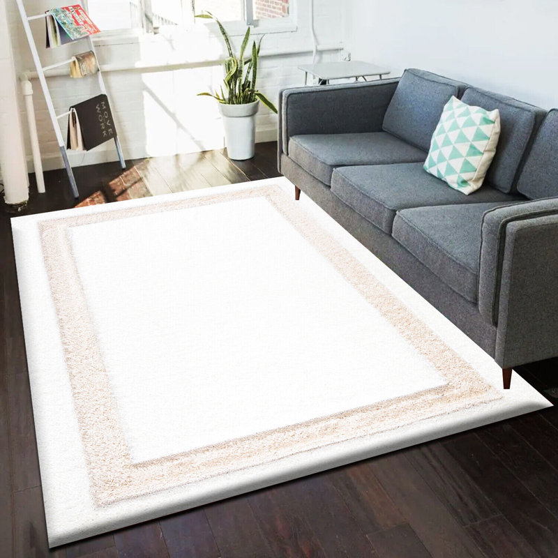 Yorkana Solid Colour Shag Area Rug, Rectangle 200 x 290cm