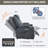 Polyester Power Lift Recliner - 8-Point Massage, Lumbar Heating, USB/Type-C, Steel Cup Holders-346598414