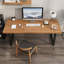 Bureau rectangulaire en bois massif brun clair-118311982-118311991