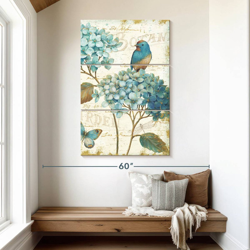 Jardin bleu Harnek, H 50 po x l 32 po