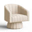 Fauteuil pivotant rembourré surdimensionné-529082457