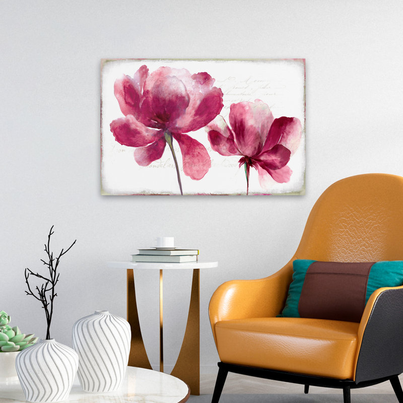 Plantes, fleurs, art mural Lilya II, H 16 po x l 24 po