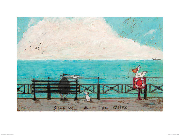 Sharing Out the Chips by Sam Toft - Art Print on Paper