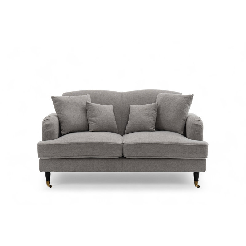 Penermon Roll Arms Sofa, 2, Montreal Grey Velvet