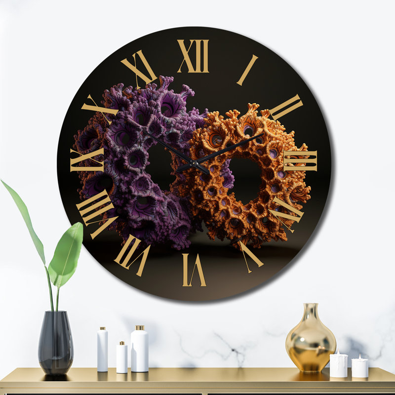Horloge murale en métal Antopterylium, Très grand