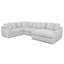 Canapé modulaire 4 pièces avec méridienne Everette-107118798-107118797