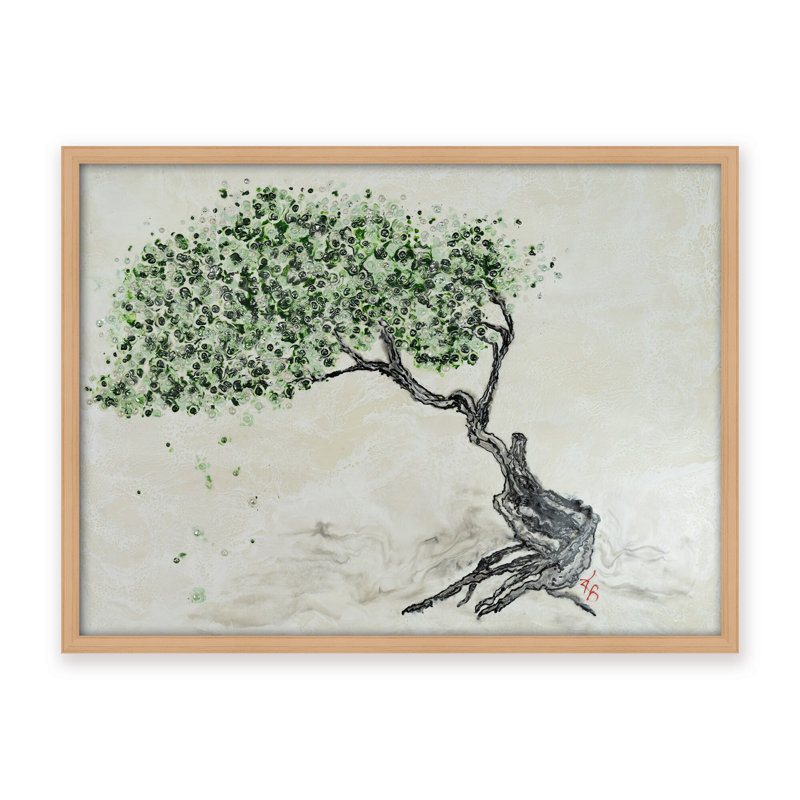 Nature Inspired "Fleeting Spring" Canvas Wall Art By , 12" H x 16" W, Framed Print, Black