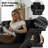 141" Cloud Modular U-Shaped Sectional Sofa with Chaise, Corduroy Oversized Couch for Living Room, No Assembly Required, Black-1665320231