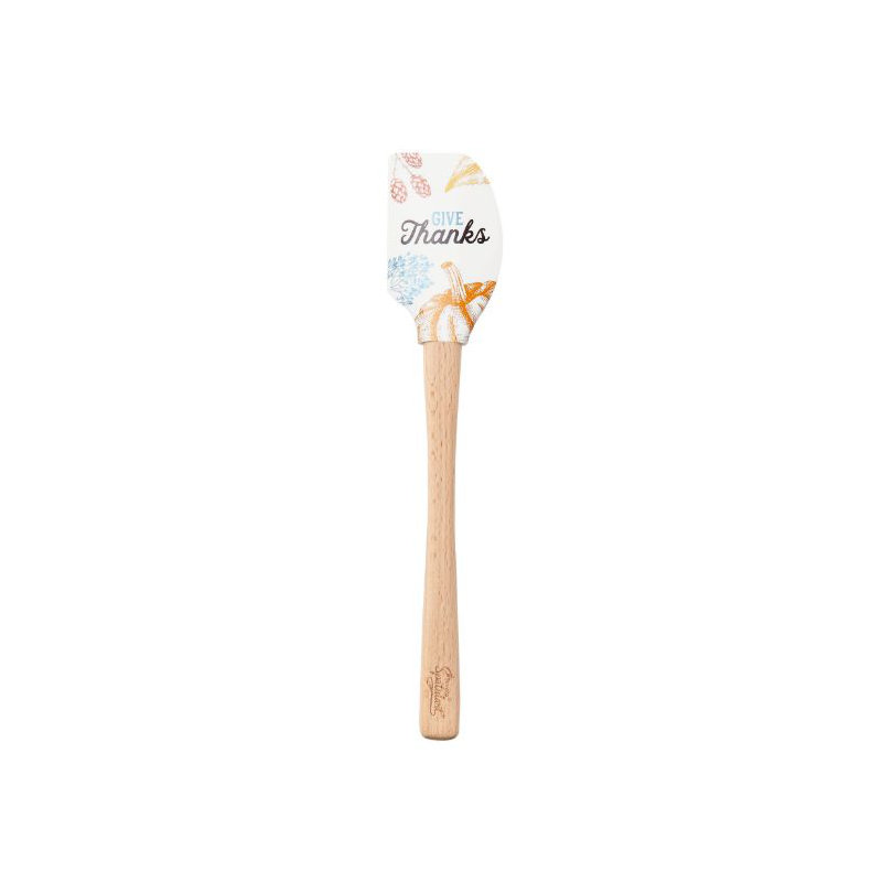 Spatulart Give Thanks Wood Handled Spatula