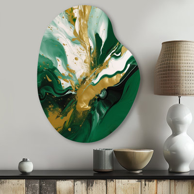 Kathrine - Abstract Pear Shape Assymterical Metal Wall Art