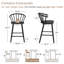Tabouret de bar Azam (ensemble de 6)
