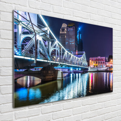 Shanghai Bridge - No Frame Print on Glass