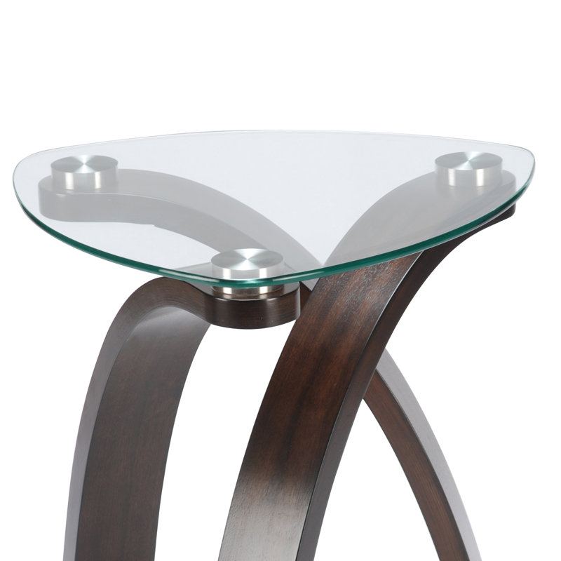 Comeaux Glass Top End Table