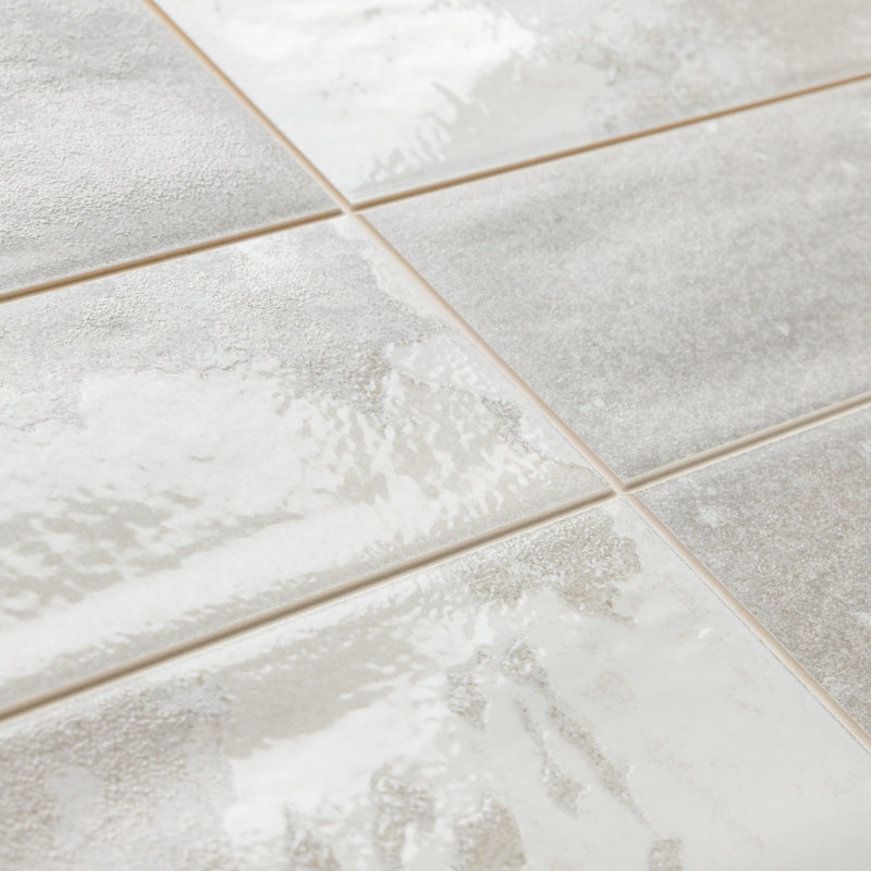 Kings Luxe Tradition 8" x 16" Porcelain Subway Wall Tile, Silver