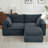 Cloud Boneless Loveseat Sofa, Modern Modular Sectional For Living Room, Oversized Comfort And Style-1397685748