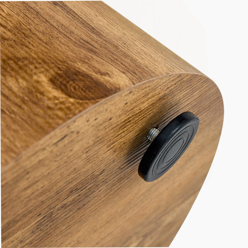 La table cylindrique avec sa conception à motif peut être facilement intégrée