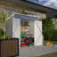 Remise de rangement extérieure en métal 6 pi x 4 pi avec portes doubles verrouillables-121341901-121341899