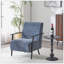 Fauteuil d'appoint rembourré avec structure en métal-90327187