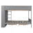 Bunk Bed With 2 Drawers And Multi-Layer Cabinet-1228302636-1228302638