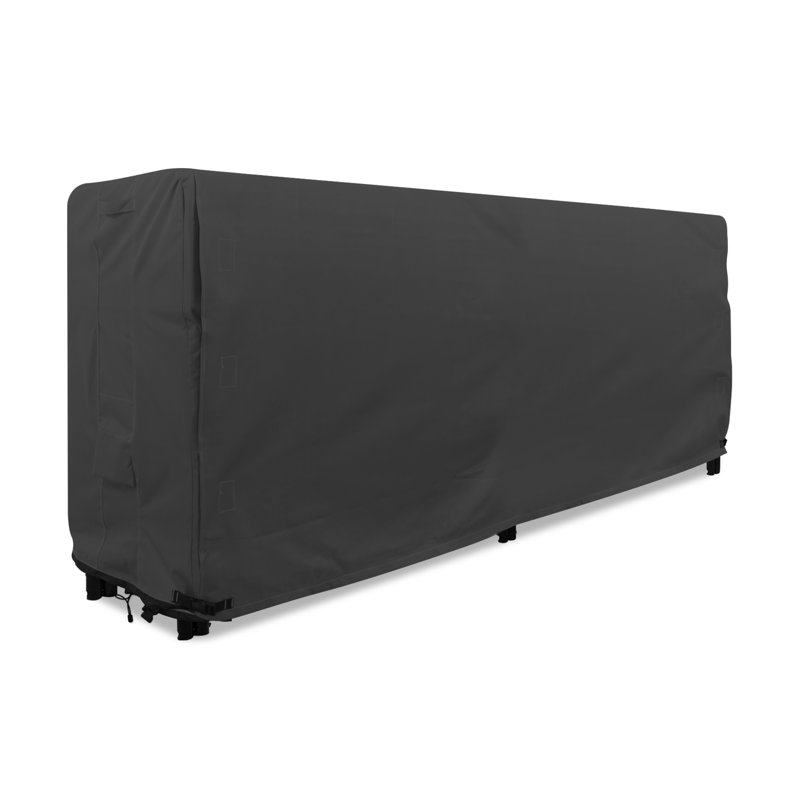Goodman Outdoor Log Rack Cover, 42" H x 96" W x 24" D, Black