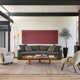 Katasha Checked Wool Brown Area Rug