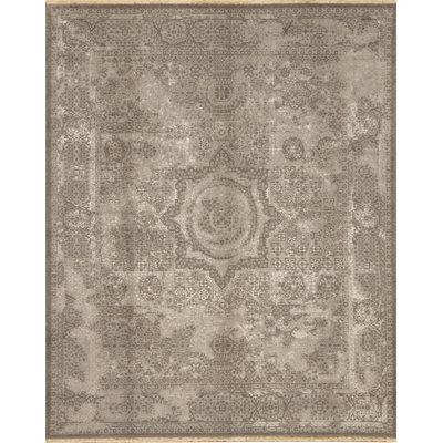 Heritage Oriental Area Rug in Gray