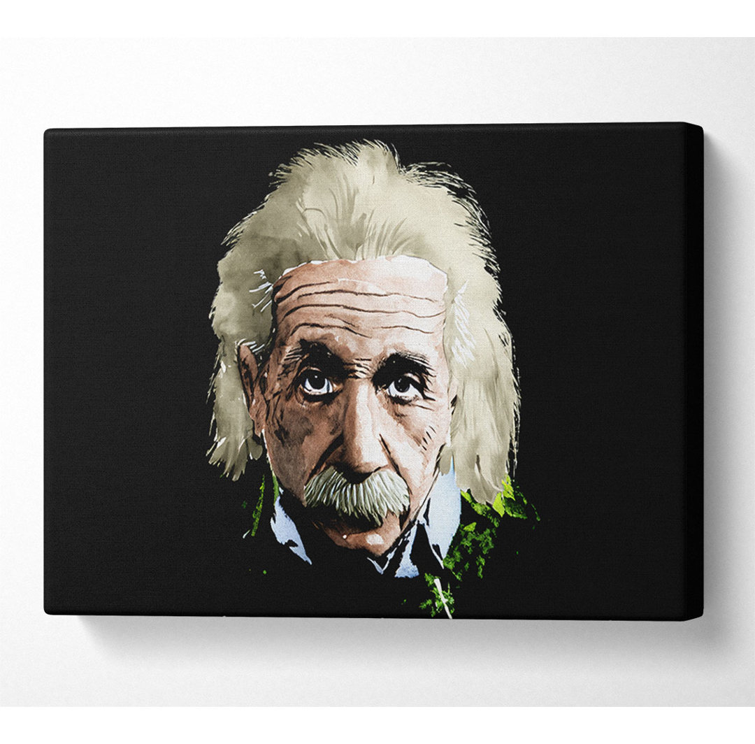 Albert Einstein Retro Colours - Kunstdrucke auf Leinwand