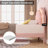 Burlyn Upholstered LED Bed Frame with Drawer & Adjustable Headboard-1044896650-1044642461