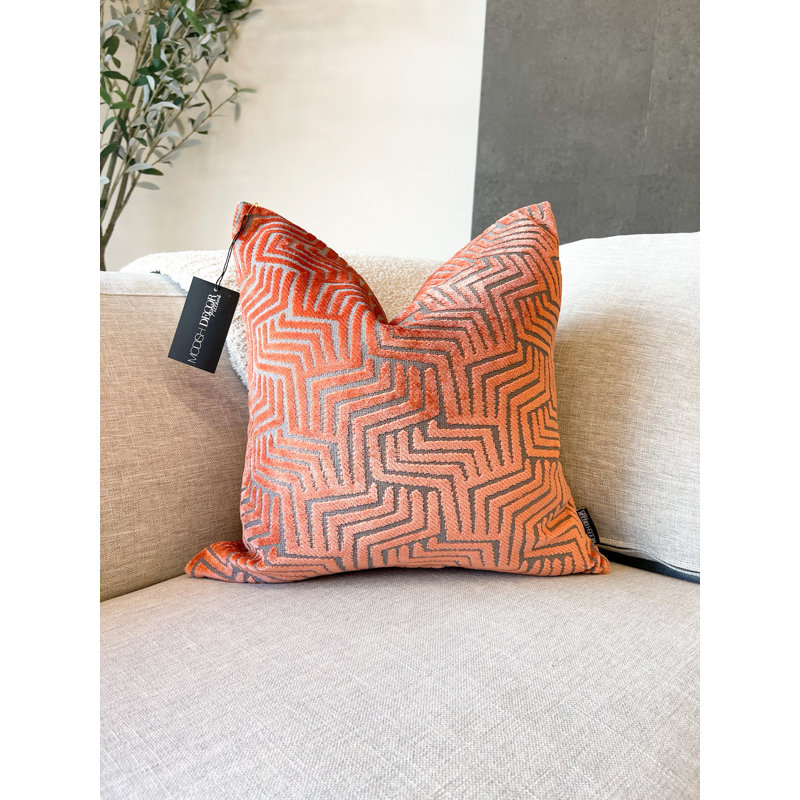 Rust Velvet Cut, Square 24"H x 24"W