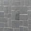 Nature Antique Lava Black Pebble Mosaic Tile-1915853605