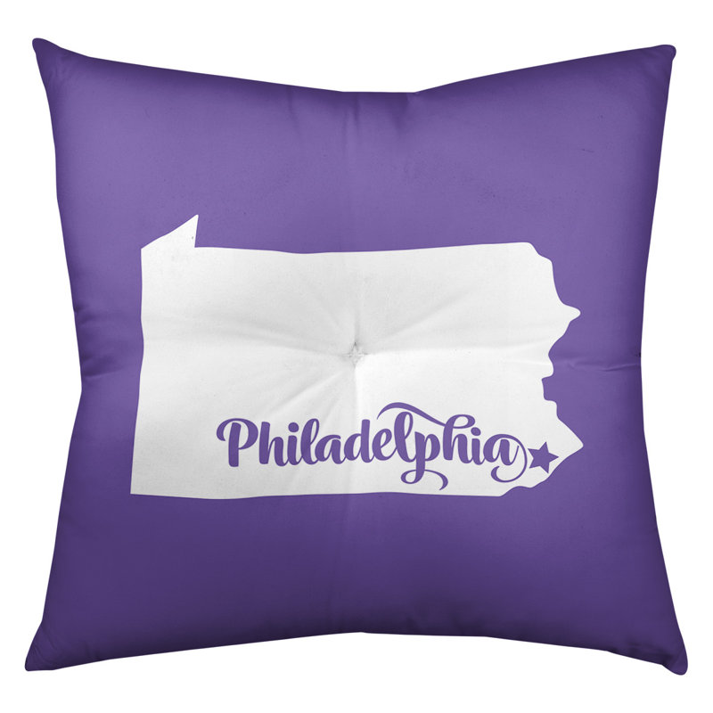 Coussin de sol touffeté nevada, 26 po x 26 po, Mauve, Philadelphie
