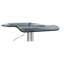Tabouret réglable en gris et en acrylique, en métal, à hauteur de siège pivotant à 360 ° et relevable de H 9 po