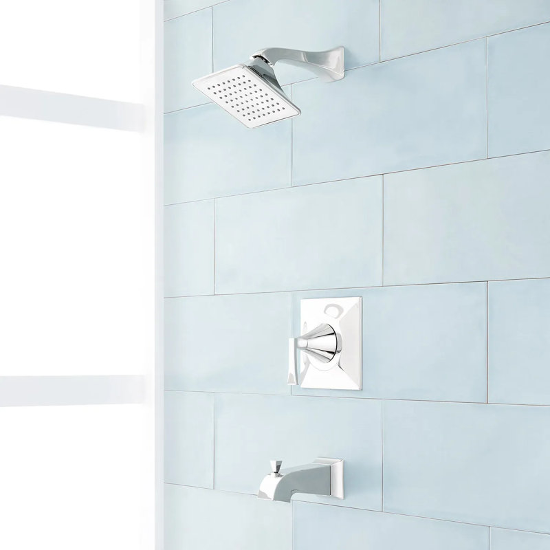 Ensemble de baignoire et douche à pression équilibrée Vilamonte, Chrome