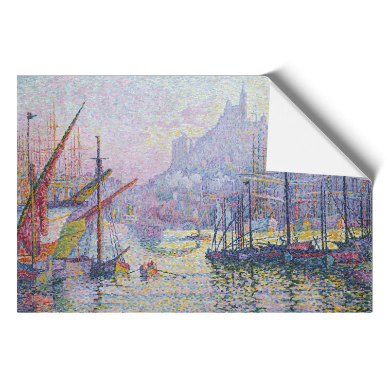 Notre-Dame De La Garde by Paul Signac - No Frame Painting, 42cm H x 59cm W x 0.1cm D
